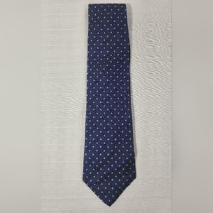 VINTAGE Nautica Men's Tie Foulard Blue & Yellow 100% SILK